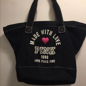 Victorias Secret Love PINK Tote Canvas Bag